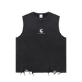Snow Washed Raw-Hem Tank Top