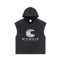 Snow Washed Boxy Hooded Tank Top
