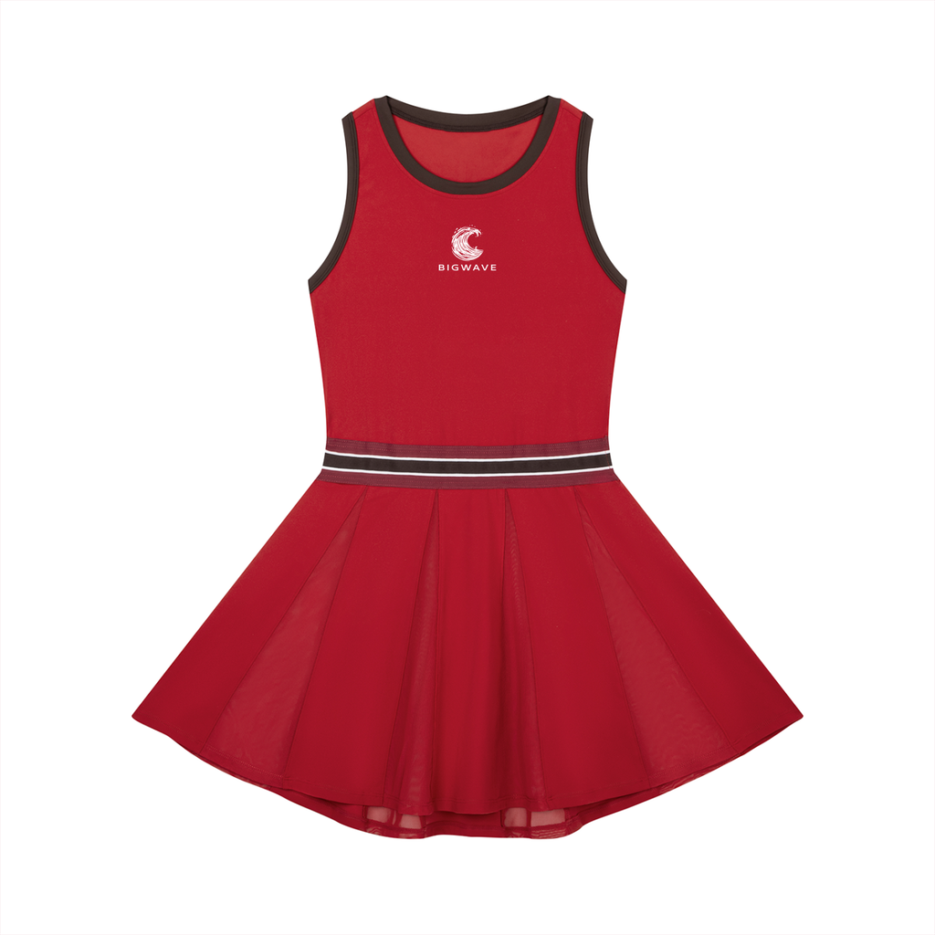 Women's Color Block A-Line Sleeveless Dress